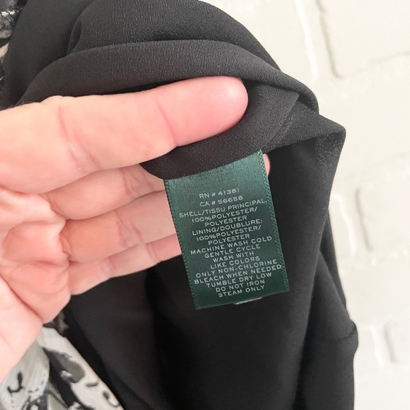 Lauren Ralph Lauren Y2K Skirt Hankerchief Chiffon Flowy Fairy Paisley print L - Picture 9 of 12